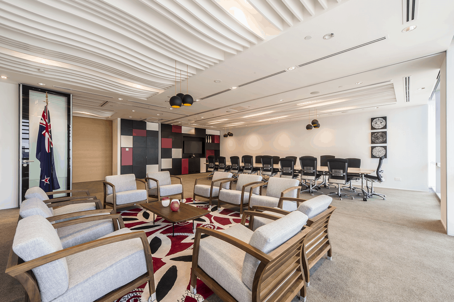 Ministry of Foreign Affairs and Trade office Singapore boardroom meeting room design